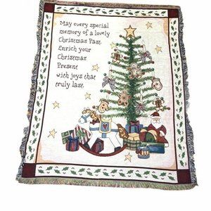 Tache Home Blanket Fashions Merry Christmas Tree Morning Tapestry Throw blanket
